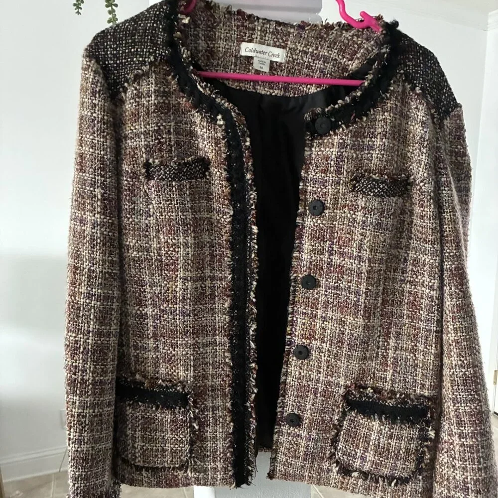 Coldwater Twead Blazer size 14 multicolor - Picture 1 of 5